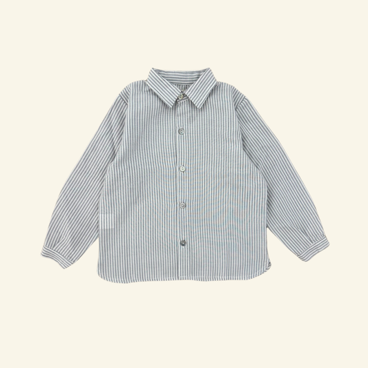 Camisa oxford raya gris