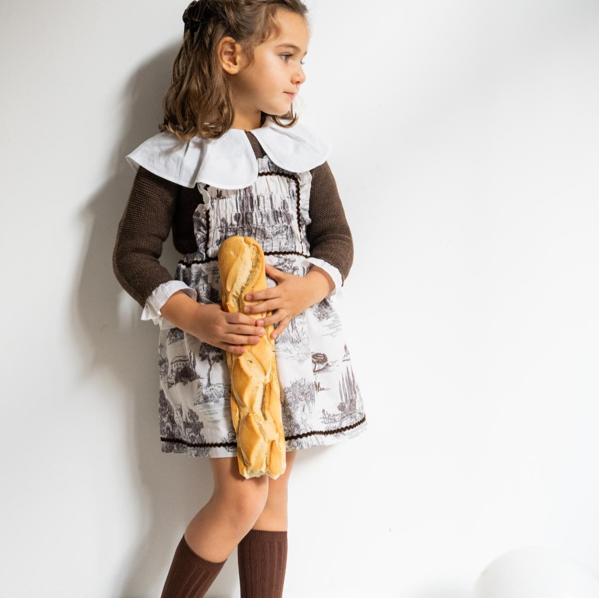 capsula niños bebes martin alcalde habana kids coleccion navidad limitada marrón toille de jouy 