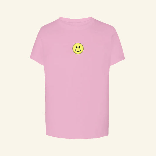 Camiseta smiley kids rosa